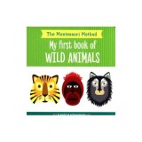 Montessori Board Book Educativ Animale Salbatice pentru Copii