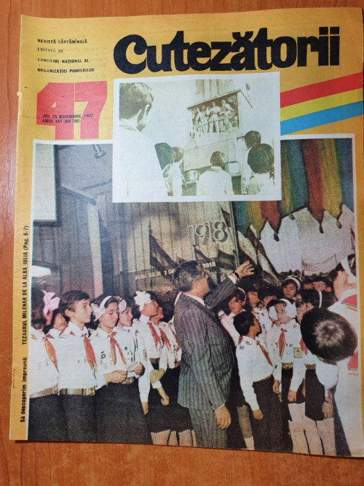 revista pentru copii - cutezatorii 25 noiembrie 1982