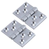 Balama din metal pentru vestiar, crom lucios, 50 x 76 mm, 2 buc / set