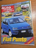 revista auto motor si sport august 1999 - fiat punto , mercedes ,renaul clio ,reclama montana