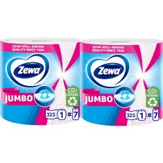 Pachet Prosoape de hartie Zewa Jumbo Decor, 2 straturi, 2 role, 650 foi