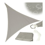 Parasolar LUARO pentru terasa sau gradina, impermeabila, triunghiulara, gri, 3 x 3 x 3m