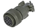 Conector circular dimensiune 18 aliaj aluminiu oliv