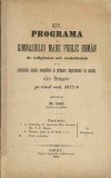 1648SPN XIV programă a Gimnasiului mare public romăn de religiunea ort resăriteană ... Brașov pe anul 1877/8 Sibiu anuar