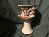 arta / design - Sfesnic realizat manual din ceramica cu marcaj model deosebit !