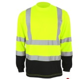 Bluza Tricou maneca lunga cu benzi reflectorizante T-REF