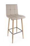 Cumpara ieftin Set 2 scaune bar bej Bruce 46x40x108 cm