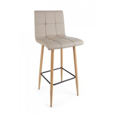 Set 2 scaune bar bej Bruce 46x40x108 cm