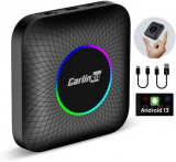 3 in 1 Magic AI Box pentru CarPlay Auto wireless CarlinKit 4G, Android 13, GPS