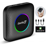 3 in 1 Magic AI Box pentru CarPlay Auto wireless CarlinKit 4G, Android 13, GPS