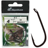 Carlige HAYABUSA X1 Nonreflective Black, Nr.10, 10buc/pac