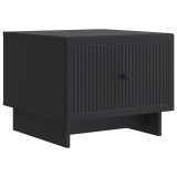 vidaXL Masă de cafea cu sertar Negru 49 x 50 x 40 cm Lemn prelucrat 894046