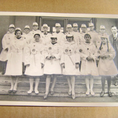 A518-Poza veche Grup scoala sanitara de fete anii 1940 Germania.