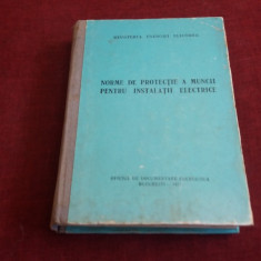 NORME DE PROTECTIE A MUNCII PENTRU INSTALATII ELECTRICE 1971