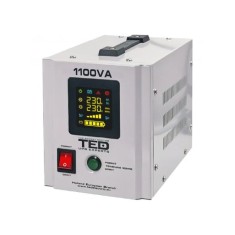 UPS 1100VA/700W runtime extins utilizeaza un acumulator (neinclus) TED UPS Expert TED000323 SafetyGuard Surveillance