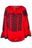 Bluza dama R 25, marime M, rosu, Bumbac