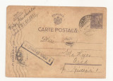 R1 Romania - Carte postala CENZURATA ,CARANSEBES-ARAD, circulata 1943