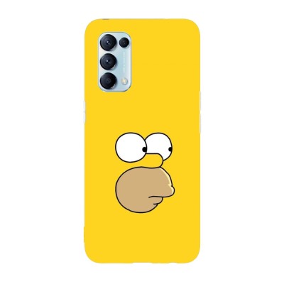 Husa compatibila cu Oppo A76 model Homer Simson wall, Silicon, TPU, Viceversa foto