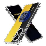 Husa antisoc pentru xiaomi poco x7 pro, airbag pro, clear, always think positive