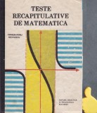 Teste recapitulative de matematica Catalin-Petru Nicolescu