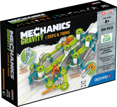 Geomag set magnetic 130 piese Mechanics Gravity RE Loops &amp;amp; Turns, 763 foto