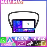 Navigatie Peugeot 607 EDOTEC-LITE Android radio gps internet Octa core 4 64 Carplay