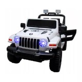 Masinuta electrica cu telecomanda cu baterii si functie de balansare Jeep X10 TS-159 R-Sport - Alb