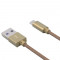 Cablu de date LDNIO LS08 Micro USB auriu blister