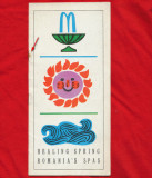 Healing spring Romania&#039;s Spas - pliant 24 pagini (2 lipsa) - 1968
