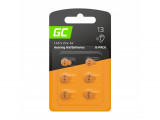 Baterii Pentru Aparate Auditive Green Cell 13 PR48 DA13 Zinc-Aer 1.45V Set 6 buc.