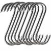 Set 10 carlige rezistente pentru macelarie, otel gros, 16 cm