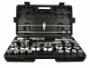 Trusa Chei Tubulare Geko G10115, 21-65mm, 26 Piese, 3/4&quot; si 1&quot;, Cr-V, cu Clichet si Extensii, Carcasa Plastic