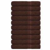 VidaXL Prosoape 10 buc maro 100x200 cm 360 g/m&sup2; 100% bumbac