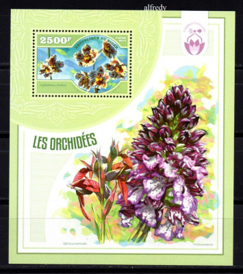 NIGER 2014, Flora, Orhidee, serie neuzata, MNH foto