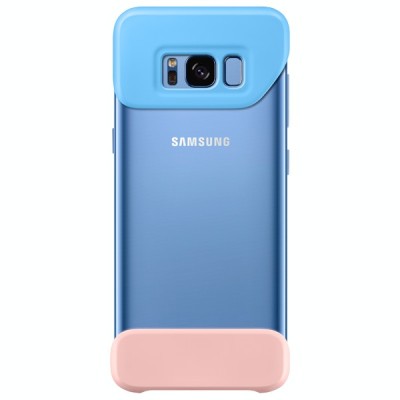 Pachet Cablu de date + Samsung 2 Piece Cover Blue Galaxy S8 EF-MG950CLEGWW foto