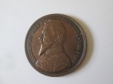 Rară! Medalie A.I.Cuza 40 ani de la abdicare 1906,stare excelentă gravor Șaraga