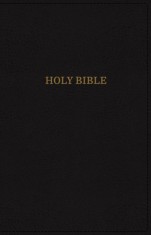 KJV, Deluxe Thinline Reference Bible, Imitation Leather, Black, Red Letter Edition