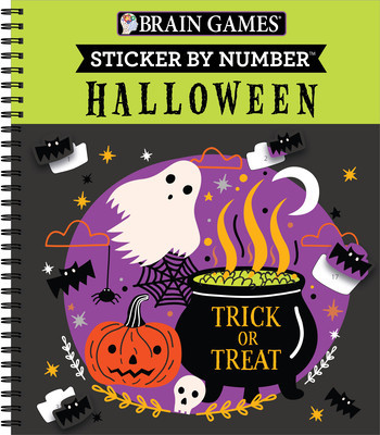 Brain Games - Sticker by Number: Halloween (Trick or Treat Cover) foto