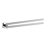 Suport prosop baie Iobagno Alfa AC1509, mobil, cu doua brate, 34 x 4 x 5 cm