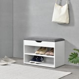 Suport pantofi Gentofte 46 x 60 x 30 cm alb/gri [en.casa] HausGarden Leisure, [en.casa]