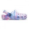 Saboti Crocs Classic Toddler Marbled Clog Multicolor - White/Pink, 19