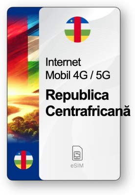 eSIM Internet Republica Centrafricană, valabil 30 zile, trafic 10 GB foto