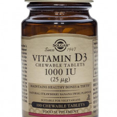 Vitamin D3 1000UI Chewable Solgar 100tb