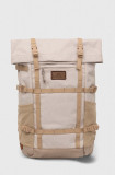 Doughnut rucsac Paratrooper Happy Camper culoarea bej, mare, neted, D374HA-0009