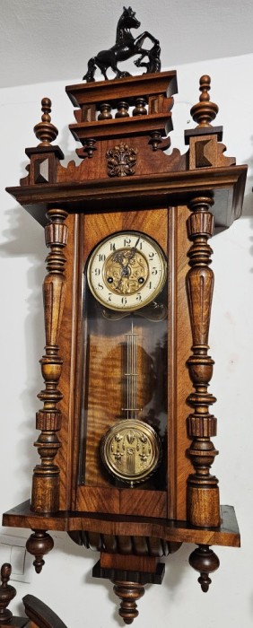 Ceas de perete cu pendula Kienzle 1898
