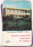 bnk cld Calendar de buzunar 1972 COOP Supermagazinul Otopeni