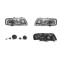 Set faruri tuning AUDI A3 (8L), 01.1996-04.2003, Taiwan, partea stanga+dreapta, pozitie pe LED;tip bec H1+H1; manual/electric; transparent, argintiu;