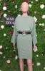 Set Rochie Tricotata + Pulover Julia Verde