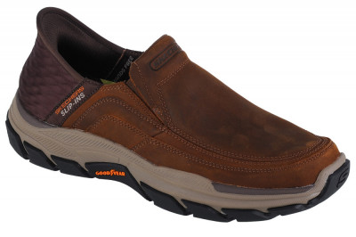 Pantofi pentru adidași Skechers Slip-Ins Respected - Elgin 204810-CDB maro foto