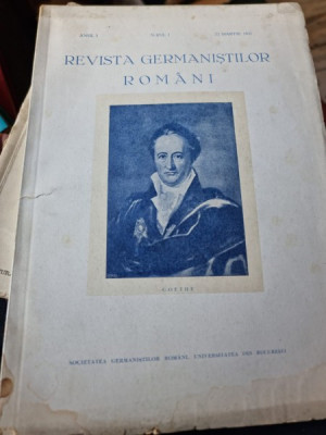 Revista Germanistilor Romani - Anul I Nr. 1 / 22 Martie 1932 foto